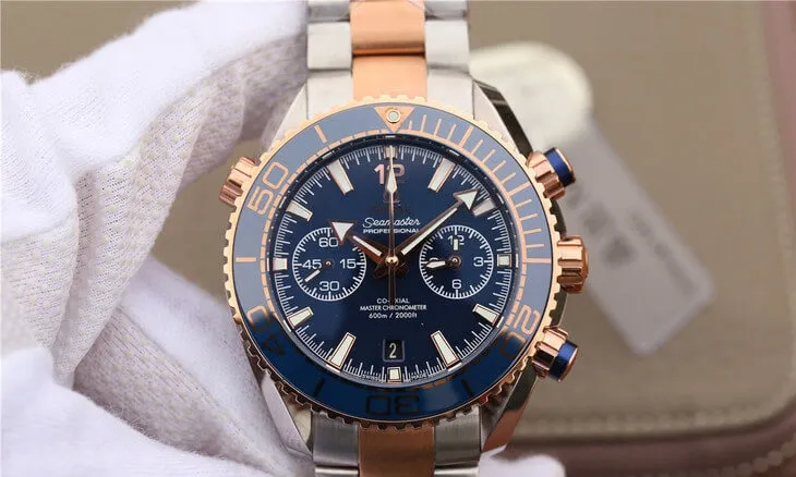 Omega Seamaster Ocean Planet 600M 215.20.46.51.03.001 OM Factory 1:1 Best Edition Replica Watch Blue Bezel